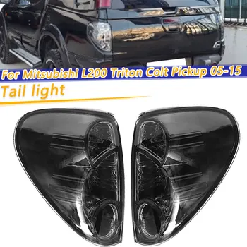

COOYIDOM 2PCS Car Smoke Tail Light For Mitsubishi L200 Triton Colt Pickup 2005-2016 Side Rear Brake Reversing Lights Auto parts