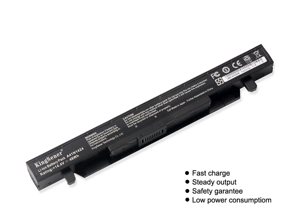 Najtaniej KingSener 14.4V 48WH A41N1424 bateria do laptopa asus ROG ZX50 ZX50J ZX50JX ZX50V ZX50VW GL552 GL552VW GL552J GL552JX GL552V