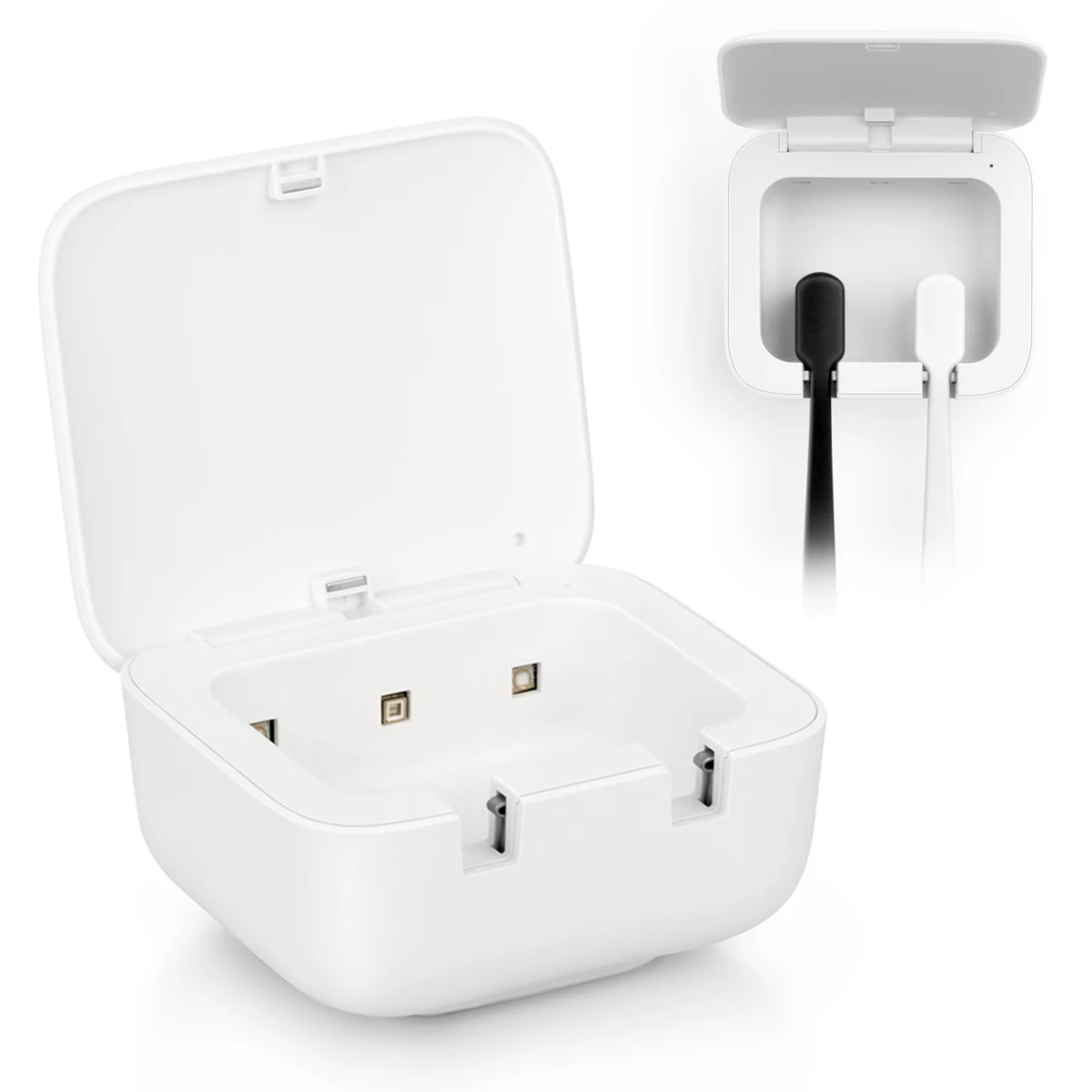 

USB UVC-LED Toothbrush Sanitizer Detachable Wall Mount USB Rechargeable Smart Sensor UV Sterilizer With Slot For Home Travel