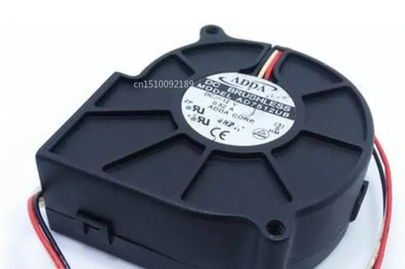 Для ADDA 7530 AD7512UB DC12V 0.52A 7 см три линии турбо вентилятор