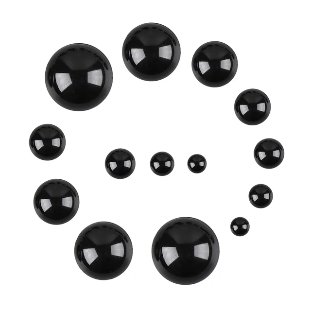 1Set 3-12mm Black Round Plastic Eyes For Dolls Making Toys Bear Eye Doll Eyes for Amigurumi Doll Accessories 2