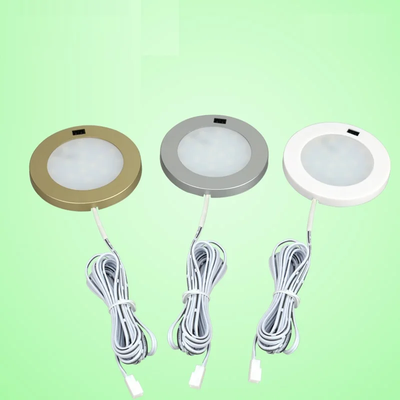 

LukLoy LED Single Infrared Sensor Switch Cabinet Light Surface Mounted Wardrobe Small Downlight Display Cabinet LED Spotlight