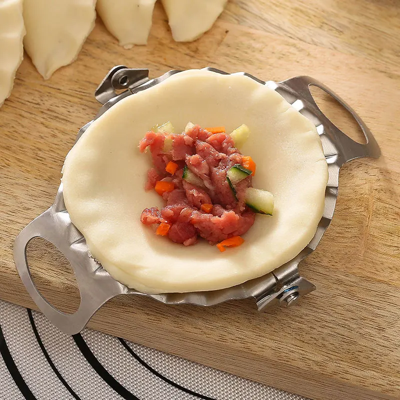 Stainless Steel Dumpling Mould Manual Ravioli Dumplings Maker Clips Baking Molds Pastry Dough Press Cutter Kitchen Accessories