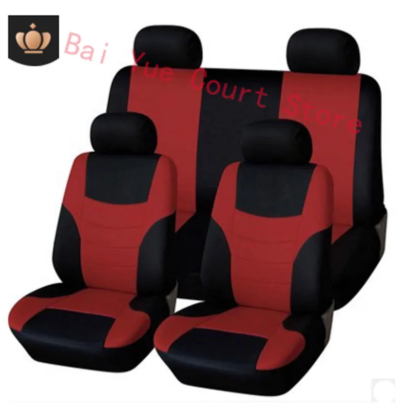 

8Pcs Universal Classic Car Seat Cover Seat Protector Car Styling Seat Covers Set Fluorescent Pink Seats Covers Car-styling Auto