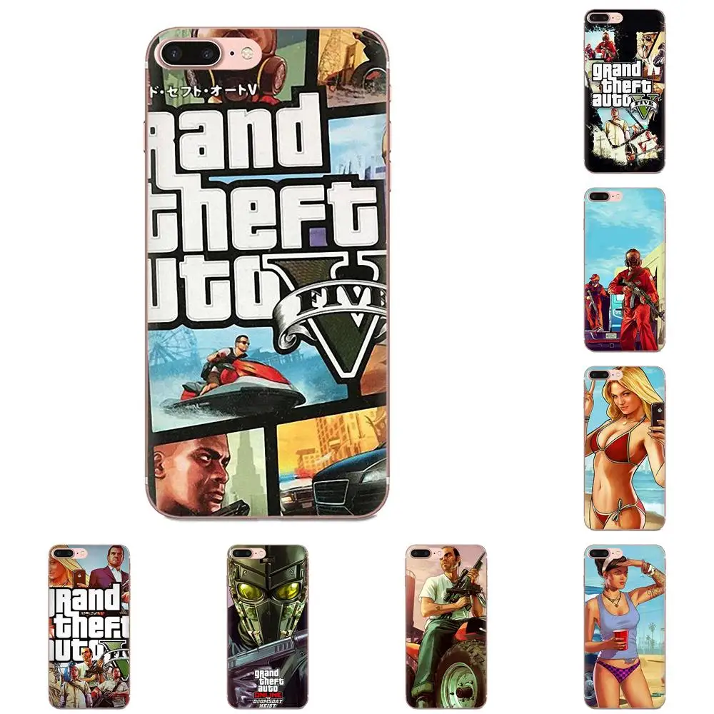 Чехлы для телефонов с рисунком &quotGrand Theft Auto 5 Huawei NOVA 2 V20 Y3II Y5 Y5II Y6 Y6II Y7 Y9 G8 G9 GR3 GR5 GX8 Prime