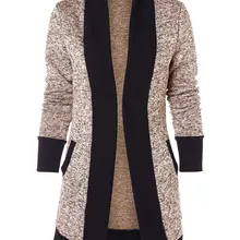 Женский хит, вязанный кардиган с карманами, пальто, женское, шерстяное, элегантное, верхняя одежда, куртка, большой размер, свободные, спереди, открытые, пальто