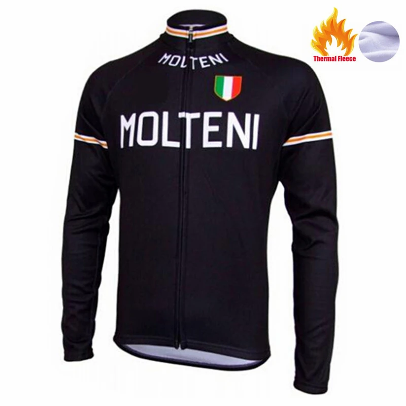 MOLTENI зимний термальный флисовый велосипедный комплект велосипедная одежда горный велосипед велосипедная одежда Велоспорт Джерси Набор Майо Ropa Ciclismo Invierno - Цвет: Pic Color