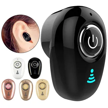 

S650 Mini Bluetooth Earphone Wireless In-Ear Invisible Earbuds Handsfree Headset Stereo with Mic for iPhone Xiaomi