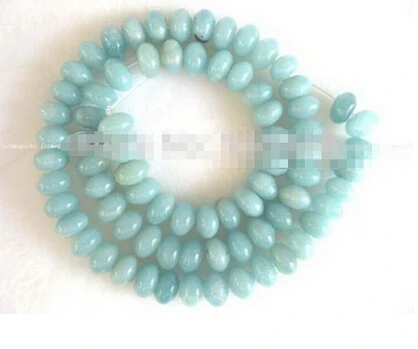 +++819 wholesale one strand 15.5&quot 8*5mm amazonite roundel beads | Украшения и аксессуары