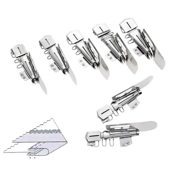 

1x Sewing Machine Doublefold Type B Binder Foot 4-Fold Clean Finish Top Right Angle Sew Machine Accessory DY104