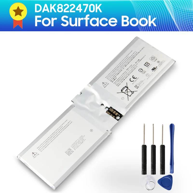

Genuine battery Replacement Battery DAK822470K For Microsoft Surface Book 1703 Original battery +Free tools 2387mAh