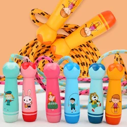 Corde à sauter en bois pour enfants, corde de sport pour débutants, garçons et filles, poignée en bois, corde en coton, jouets pour enfants 