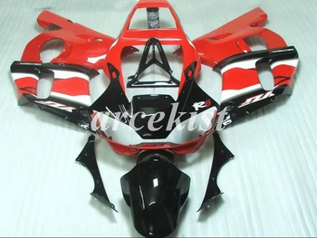 

4Gifts New ABS Motorcycle Full Fairings Kit Fit For YAMAHA YZF-R6 1998 1999 2000 2001 2002 98 99 00 01 02 body set Red Black