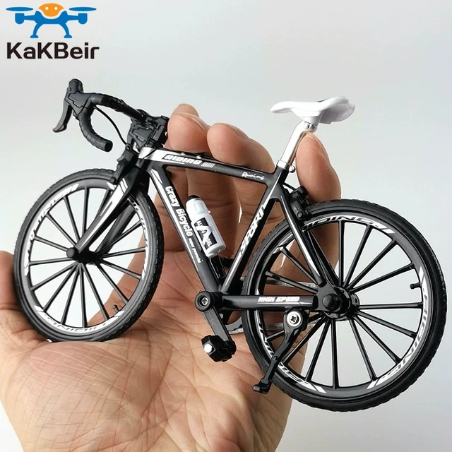 KaKBeir 1:10 Alloy Bicycle Model Diecast Metal Finger Mountain bike Racing Toy Bend Road Simulation Collection Toys for children 1