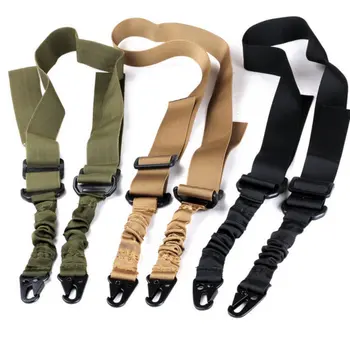 

Nylon Multi-function Adjustable Two Point Tactical Rifle Gun Sling HuntingGun Strap Outdoor Airsoft Mount Bungee System