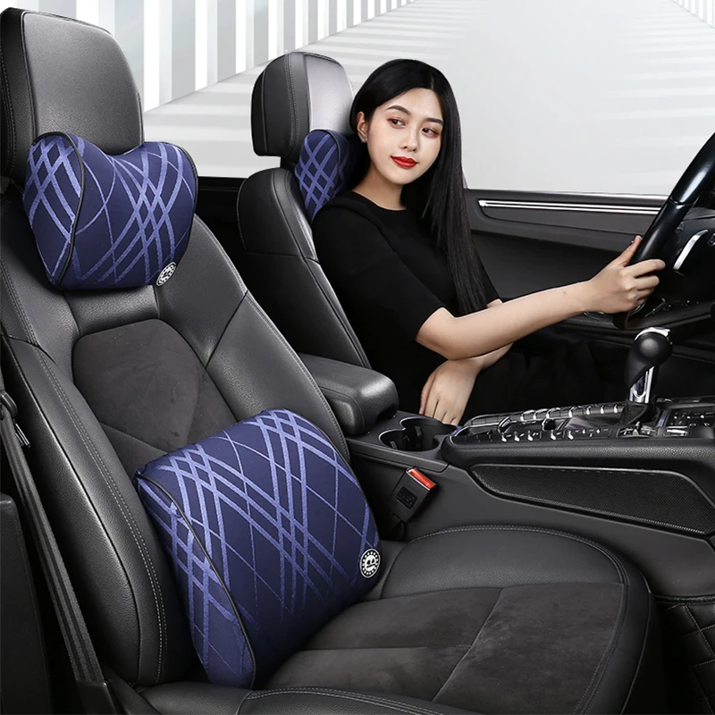 KKYSYELVA всплеск памяти поддержка подушки для автомобиля и подголовника шеи Комплект подушек аксессуары для интерьера