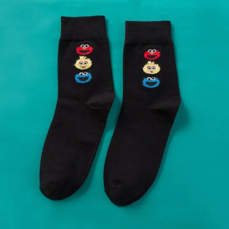 Милые носки для женщин, хлопчатобумажные забавные носки для мужчин и женщин, британский стиль, повседневные, Harajuku, Акула, улыбка, уличный стиль, модные носки - Цвет: 004