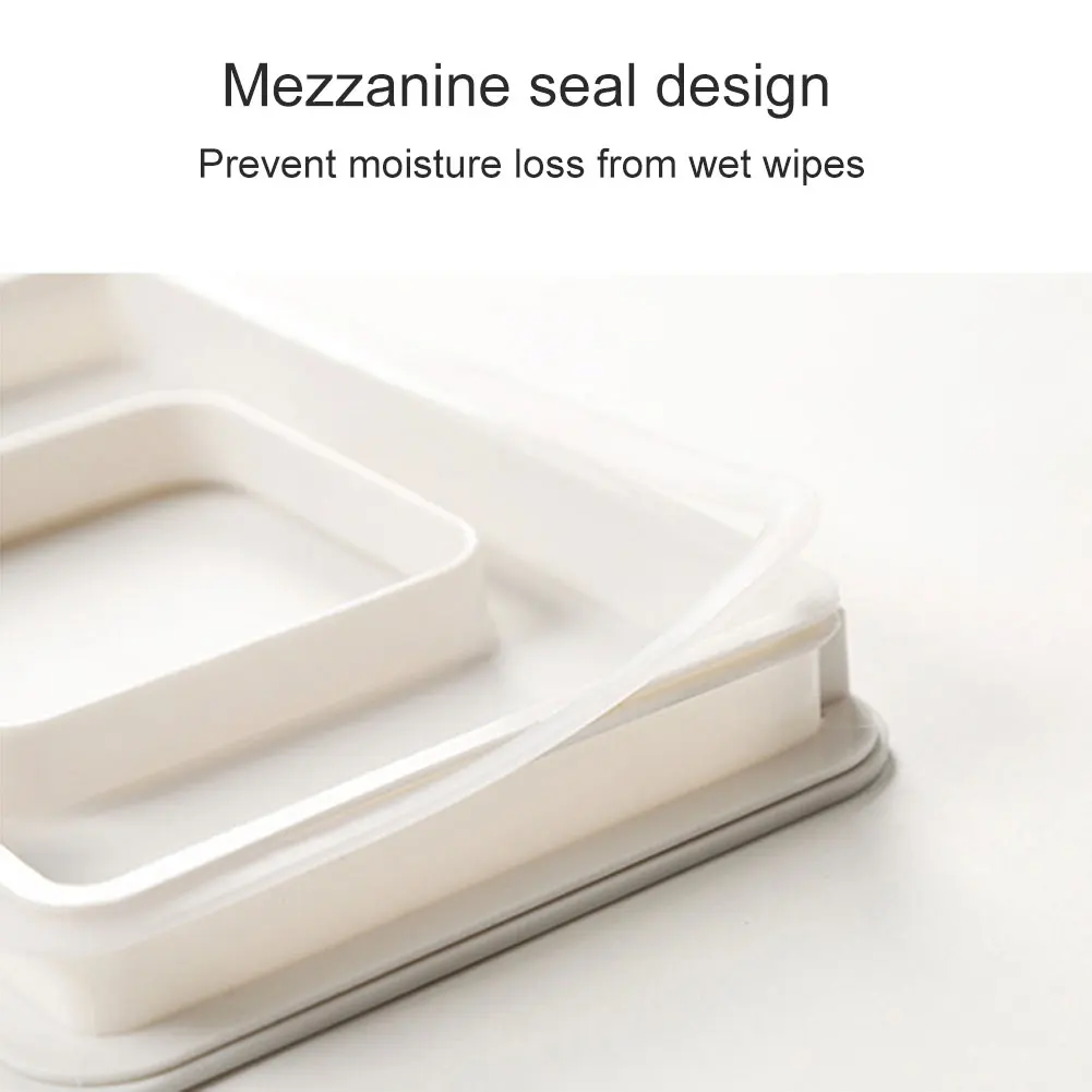 Hot Tissue Storage Box Case Wet Wipes Dispenser Holder with Lid for Home Office FQ-ing