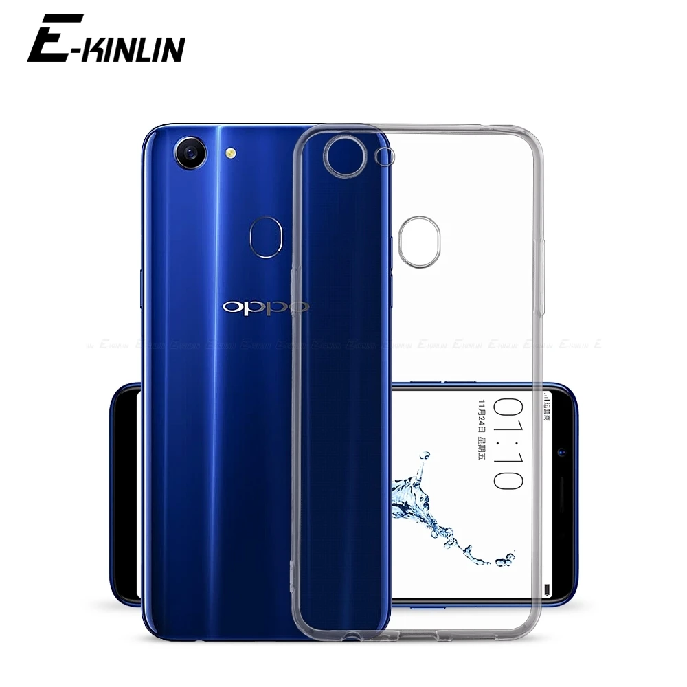 Silicone Phone Case For Oppo F19 F17 F15 F11 F9 Pro F5 F7 Plus Lite Youth Clear Ultra Thin Full TPU Back Cover | Мобильные телефоны