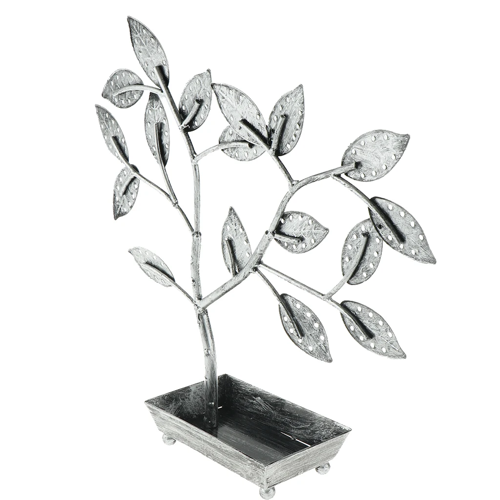 Earring Organizer Jewelry Tree Holder Display Rack Stand for 68 pair Stud Dangle Earrings Necklace