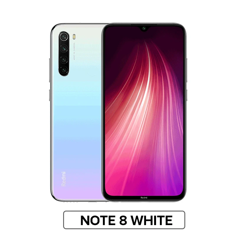 Note 8 White Глобальная версия Xiaomi Redmi Note 8 4 Гб 64 Гб Смартфон 48мп камера Snapdragon 665 мобильный телефон 4000 мАч 18 Вт Быстрая зарядка 6," FHD - Цвет: Note 8 White