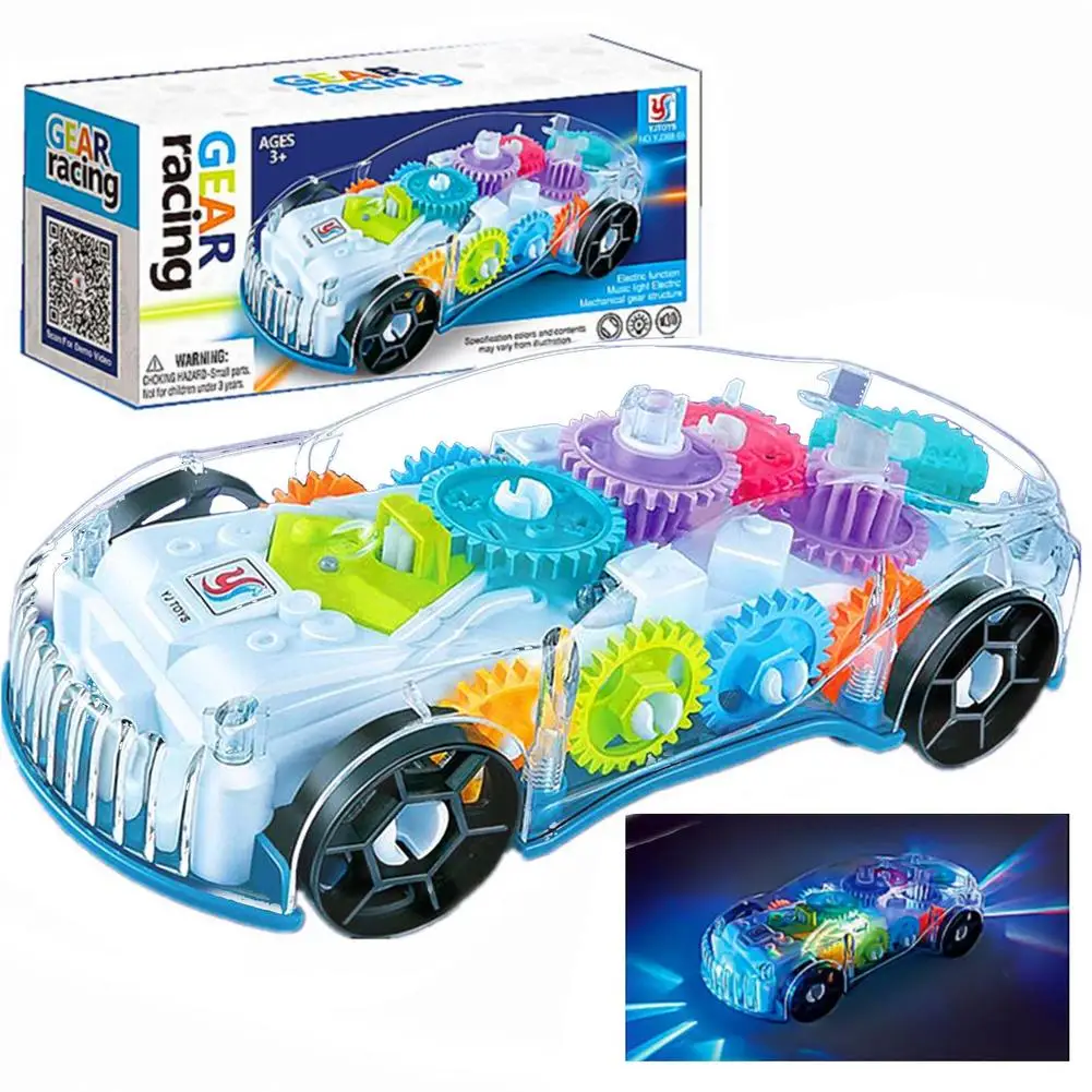 Techblaze conceito transparente de brinquedo de carro de corrida