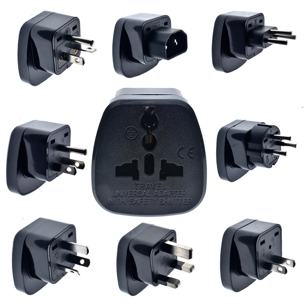 Universal Travel Adapter Plug Ports For International Europe, China, Uk
