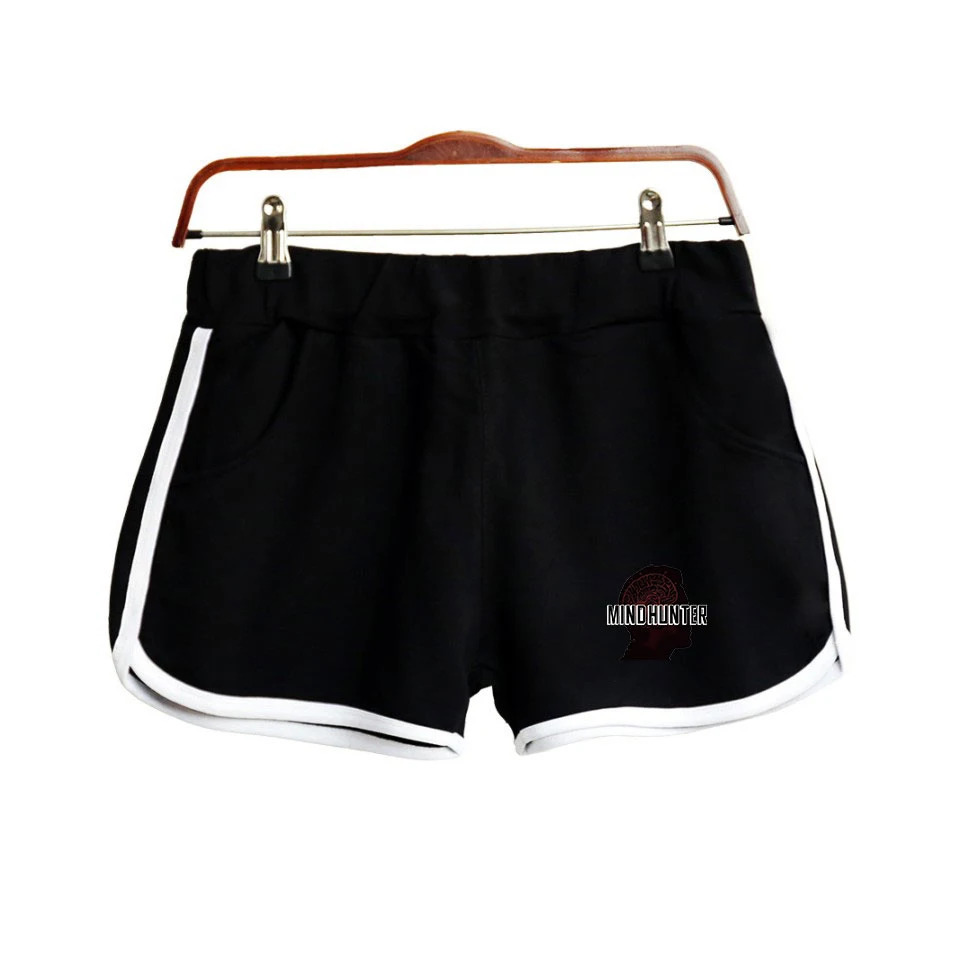 Mindhunter принт хлопок короткие женские летние сексуальные модные повседневные популярные мягкие спортивные шорты обтягивающие горячая распродажа
