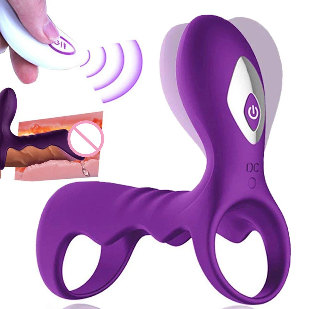 Movconly Men Waterproof 10 Speeds Vibrators Collars Cock Penis Ring Delay Premature Lock Fine Sex Toys