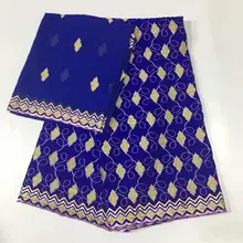 В комплекте Высококачественная африканская ажурная ткань; хлопковые кружевные горячая Распродажа швейцарские кружева ткань из Дубая африканские ткани 7 ярдов