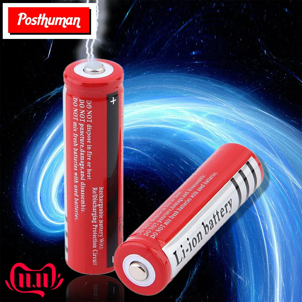 Postuman 1 шт. 18650 3000 мАч аккумуляторные батареи красный BRC 18650 3,7 в 300 мАч 18650 литий-ионная аккумуляторная батарея 6,5x1,8 см