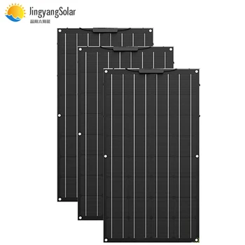

ETFE 100W Solar Panel Power Generation System Home Photovoltaic Panel solar cell for 12V battery charger for RV Home Boat
