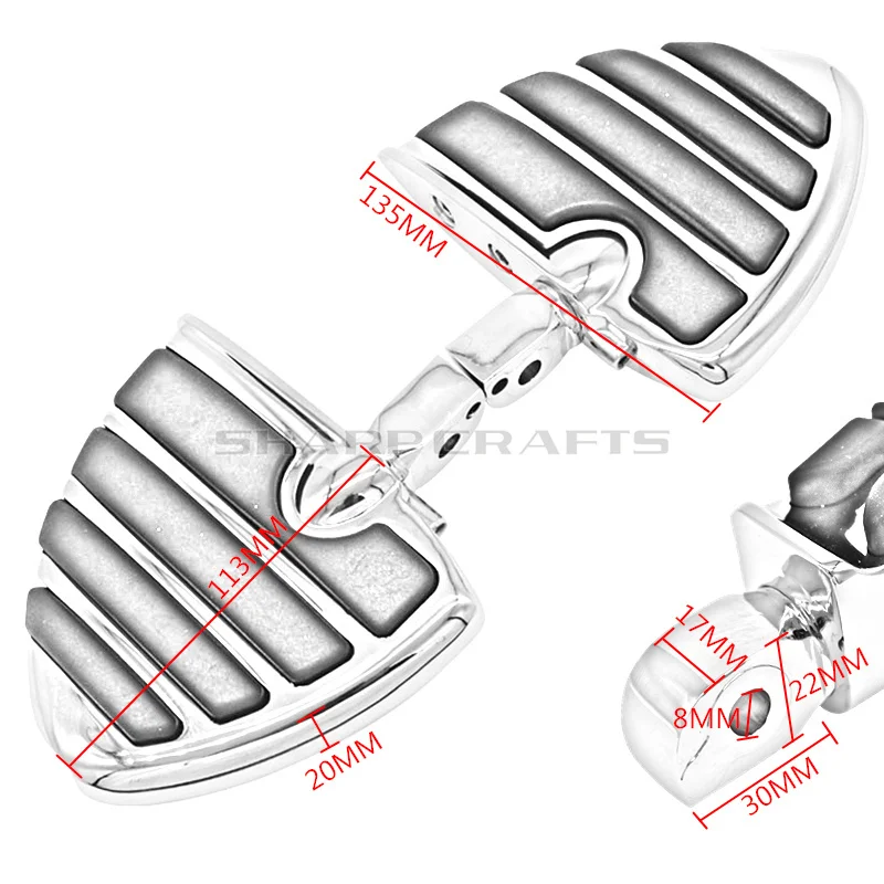 Детали для мотоцикла подножки пассажира Suzuki Intruder 1400 1500 LC 8. 8 S83 C90 Marauder 800|rear foot pegs|foot