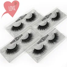 3D норковые ресницы 20 стилей Роскошные 1 коробка толстые скрученные накладные ресницы Накладные ресницы расширение Модные женские макияж Лидер продаж