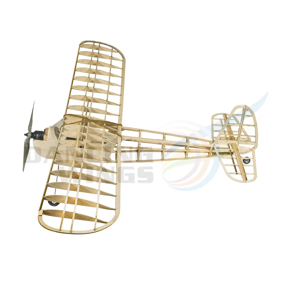New Blasawood Laser Cut RC Airplane Old Timer Training Balsa Kit 1150mm Wingspan Cute Girl  Slow Flying Glider Old Time Orginal 2
