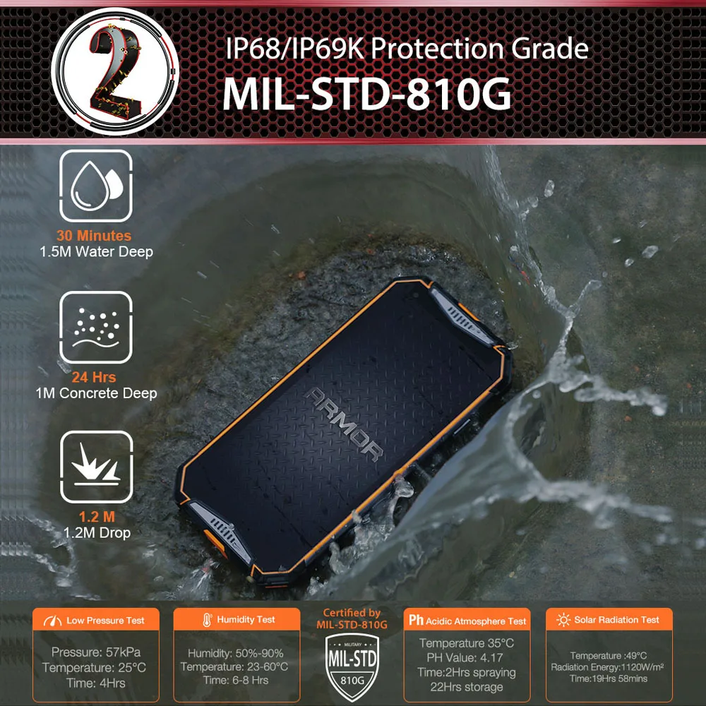 Ulefone Armor 3WT рация прочная 10300mAh IP68 Водонепроницаемая 6GB 64GB Helio P70 Android 9,0 NFC OTG глобальная версия смартфона