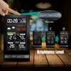 Digital Alarm Clock Weather Station LED Temperature Humidity  Forecast Snooze Table  indoor Outdoor Sensor 4