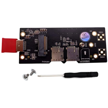 

NGFF M.2 Key B to USB 3.0 Adapter Riser Card with Dual NANO SIM Card Slot for Connector for WWAN/LTE Module