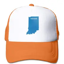 Унисекс Кепка водителя грузовика Индиана карта Мужская Женская Регулируемая сетчатая Кепка новая Кепка пика