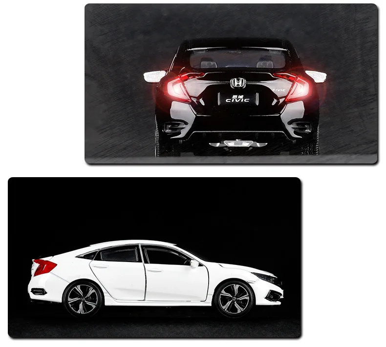Свет и звук 1/32 Honda Civic игрушечные машины литья под давлением литья металла литья модель автомобиля игрушки для детей