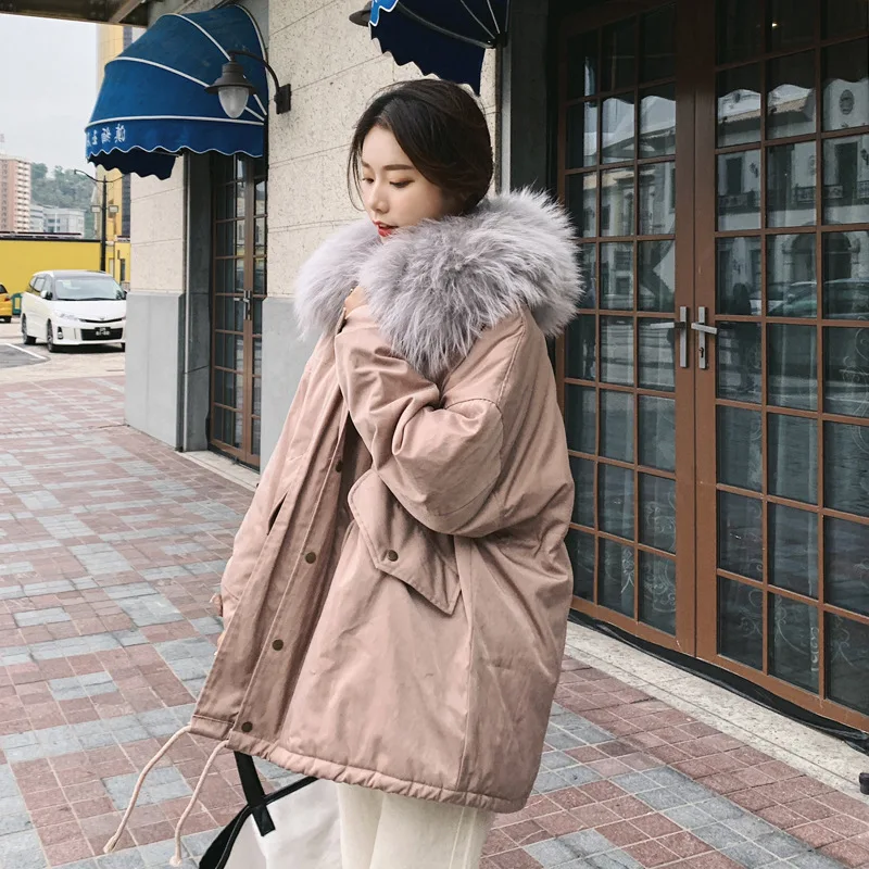 

Photo Shoot 2019 Winter New Style Korean-style down Jacket Cotton-padded Clothes Women's Mid-length Workwear Cotton Overcoat Stu