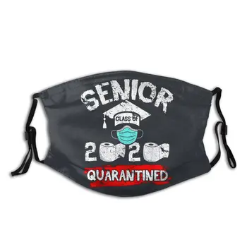 

Senior Class Of 2020 Quarantine Non-Disposable Face Mask with Filter Anti Haze Dustproof Mask Protection Respirator Mouth Muffle