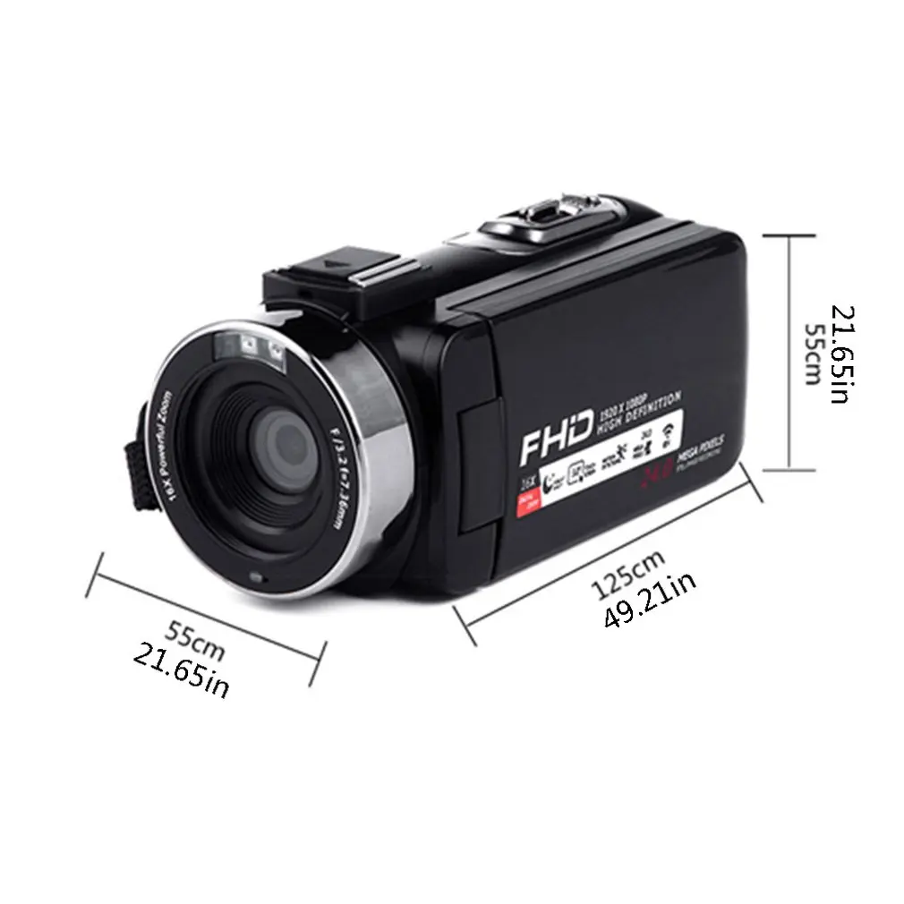 3.0 Inch WIFI High-definition home digital camera photo and video all-in-one full black night while charging