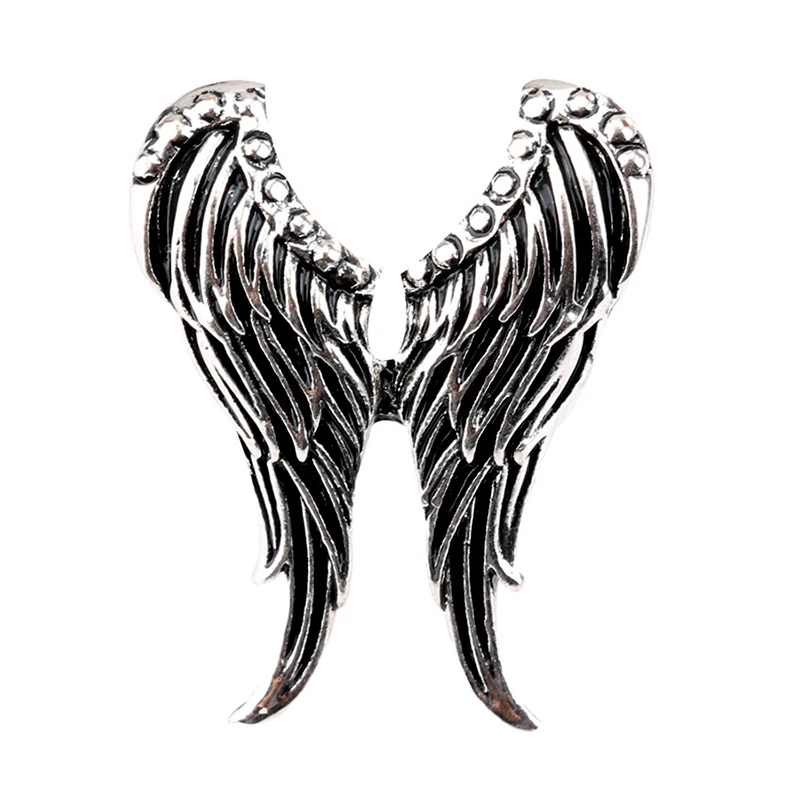 Couples Rings Retro Angel Demon Wing Fashion Men Women Vintage Ancient Silver Color Punk Hip Hop Adjustable