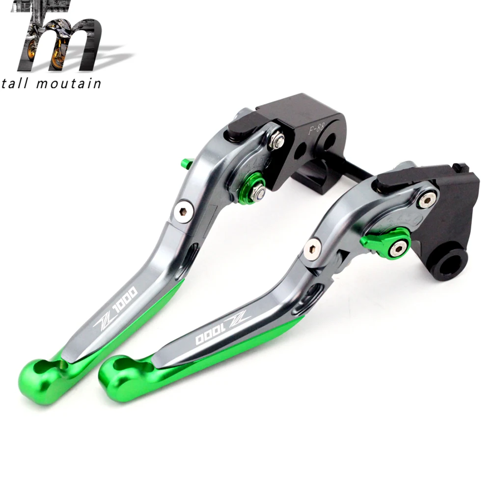 Тормозной рычаг сцепления для KAWASAKI Z1000 2007- 09 10 11 13 14 15 титановый Мотоцикл Регулируемый складной выдвижной логотип Z 1000