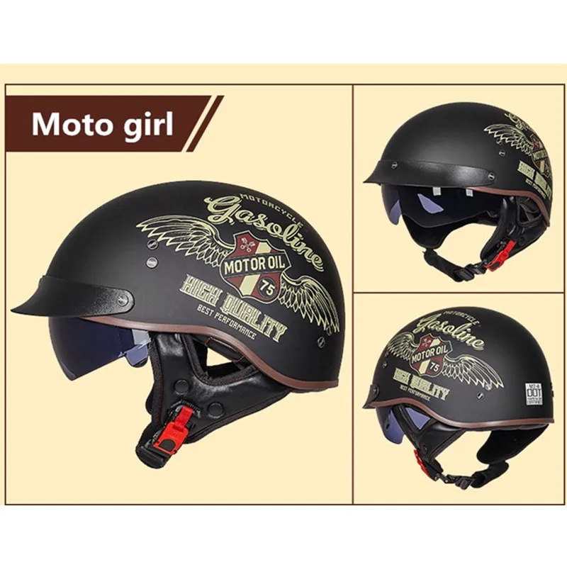 Новое поступление Vcoros MT-4 винтажный мотоциклетный шлем в стиле ретро открытый шлем для moto rcycle скутер шлем casco