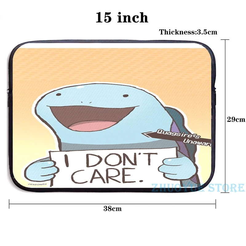 Забавный рюкзак с графическим принтом Quagsire I don't care Pokemon USB зарядка мужские