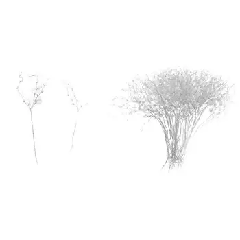 

50 Stems 16cm Artificial Bouquet Acrylic Bead Drops Spray For Wedding DIY Craft (White)