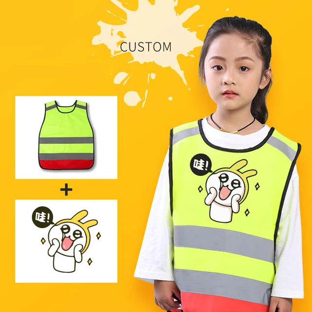Safety Vest Kids hi vis Vest School Uniform Vest Reflective Vest for