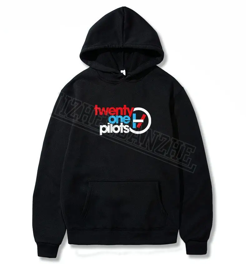 

Twenty One Pilots Hoodies Double Line Logo Men/Women Hoodies band Twenty One Pilots TOP women Sweatshirt Tops